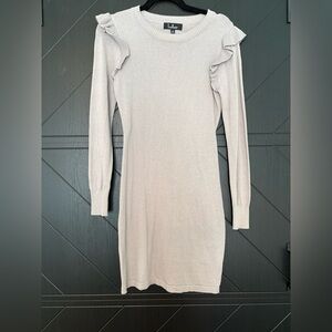 Lulu's Gray Knit Sweater